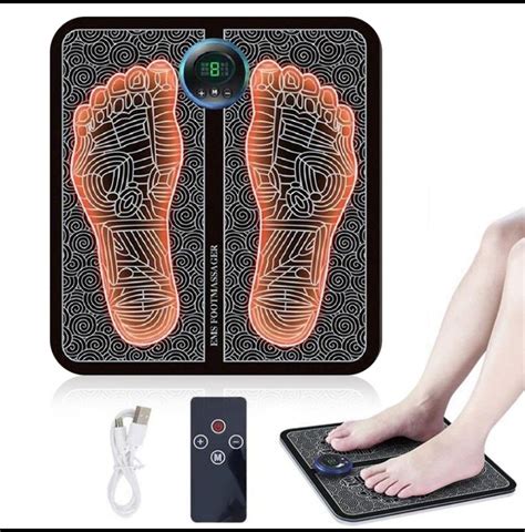 Portable Ems Foot Message Usb Rechargeable Home Foot Massage Pad Health And Nutrition Massage