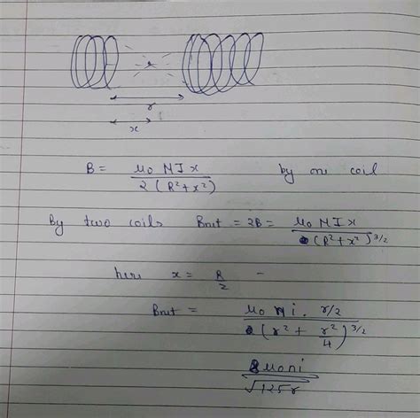 132 Two Circular Coils Of Radius R Each Wound Wtih N Turns Of Wire Carying A Current I