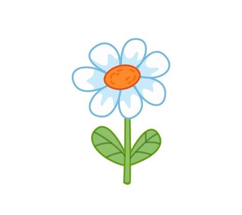 Flor De Manzanilla Ilustraci N Vectorial En Estilo Infantil De Dibujos