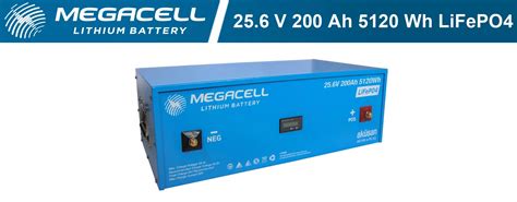 Megacell Lityum Demir Fosfat Akü 25 6 V 200 Ah LiFePO4