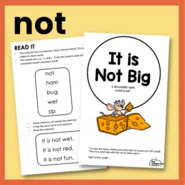 High Frequency Word Lesson Decodable Book Not The Measured Mom