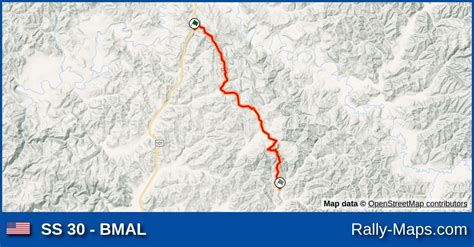 Ss 30 Bmal Stage Map Olympus Rally 1975 🌍 Rally