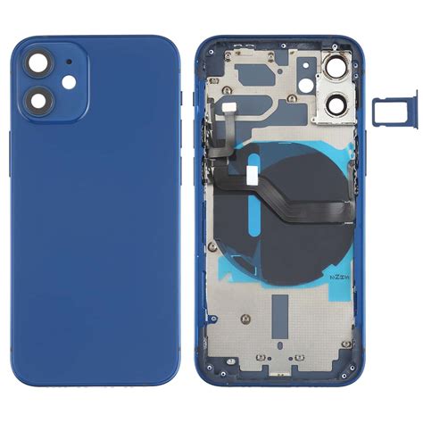 Complete Housing Body For IPhone 12 Mini Blue With Side Keys Sim Tray