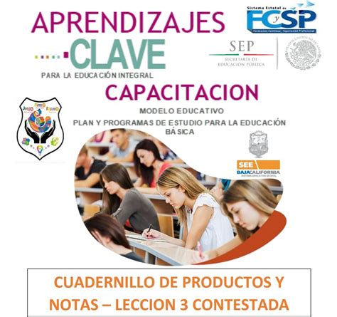 Productos Curso Aprendizajes Clave Lección 3 Mi Salón de Clases Virtual