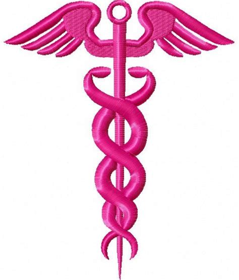 Caduceus Embroidery Medical Pattern Healthcare Design Etsy In 2020