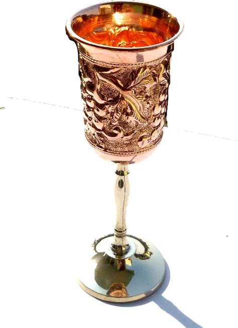 Amazon STREET CRAFT Handmade Pure Copper Wine Goblet Capacity 8