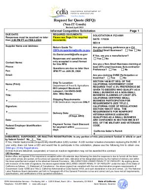 Fillable Online Request For Proposal Rfp Fy Drw To Issue Up