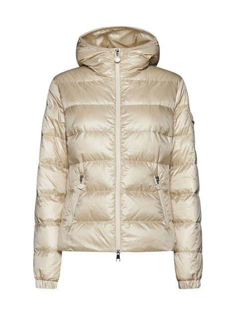 Moncler Gles Quilted Nylon Down Jacket In Natural Lyst