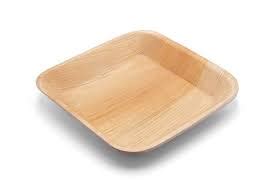 Inch Areca Leaf Square Plate For Serving Food Feature