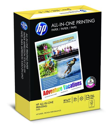 HP Paper, All-In-One Printing Poly Wrap, 22lb, 8.5x11, Letter, 97 ...