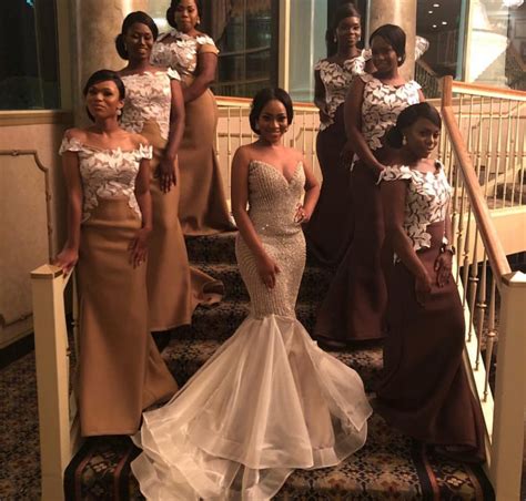 Aso Ebi Bridesmaids Styles Catalogue Of Different Designs Colors And