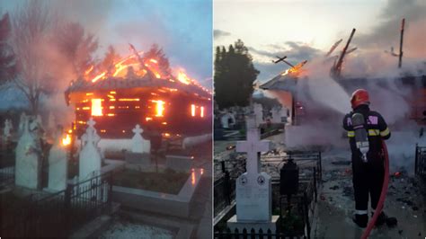 Biserica Monument Istoric Din R Mnicu V Lcea Scrum N Urma Incendiului