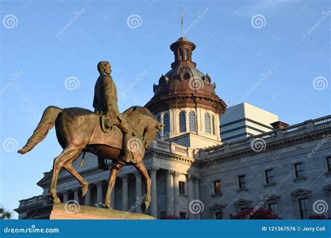 Wade Hampton Iii Monument On The Sc State House Grounds Editorial Photo