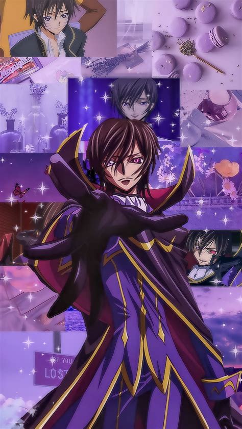 Lelouch Vi Britannia Aesthetic Anime Code Geass Edit Purple Hd