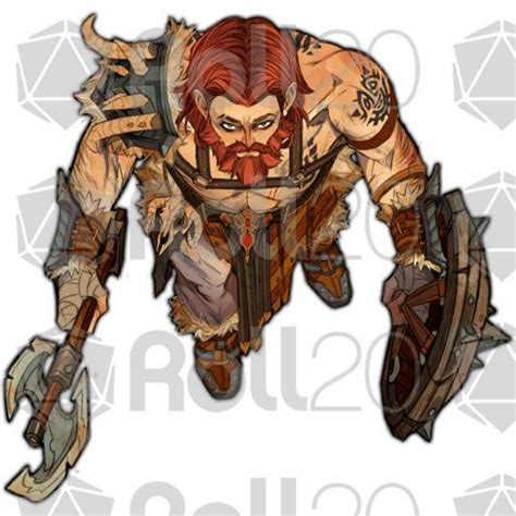 Barbarian Token Set 1 | Roll20 Marketplace: Digital goods for online ...