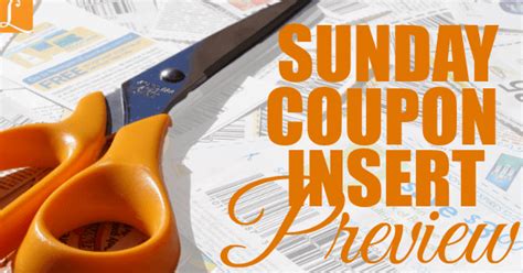 Sunday Coupon Inserts Preview Living Rich With Coupons