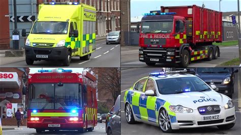 Specialist Fire Trucks Police Cars And Ambulance Vehicles Responding