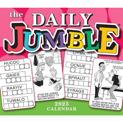 The Daily Jumble Desk Calendar Calendars