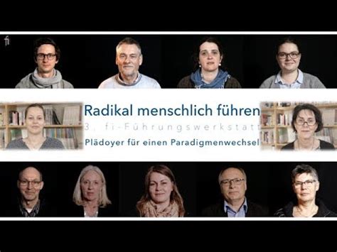 Radikal Menschlich F Hren Fi F Hrungswerkstatt Pl Doyer F R Einen