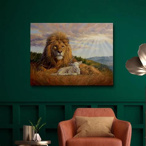 Lion And Lamb Diamond Painting Diamond Painting Kits