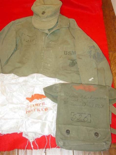 Iwo Jima Unit Marked Usmc 10th Tractor Battalion P41’s Uniforms U S Militaria Forum