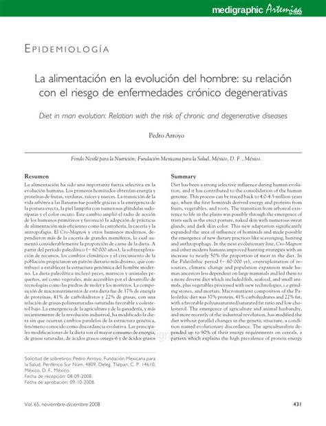 PDF La alimentación en la evolución del hombre su relación PDF