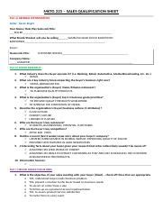 Mktg Sales Qualification Sheet Karan Docx Mktg Sales