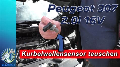 Kurbelwellensensor Impulsgeber Wechseln Peugeot 307 2 0l 16V Benziner