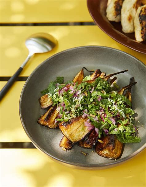 Salade d aubergines pour 4 personnes Recettes Elle à Table