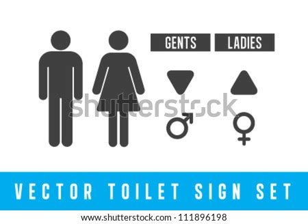 Vector Toilet Signs Set - 111896198 : Shutterstock