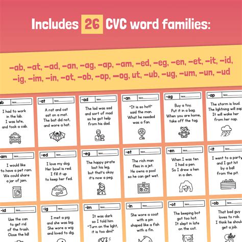 Cvc Word Poems Printable Pdf That Little Robot