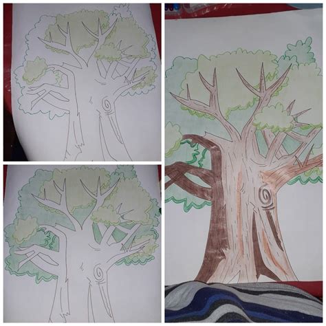 Dibujo De Puntillismo De Arbol Bonito Y Facil Cómo dibujar un Árbol