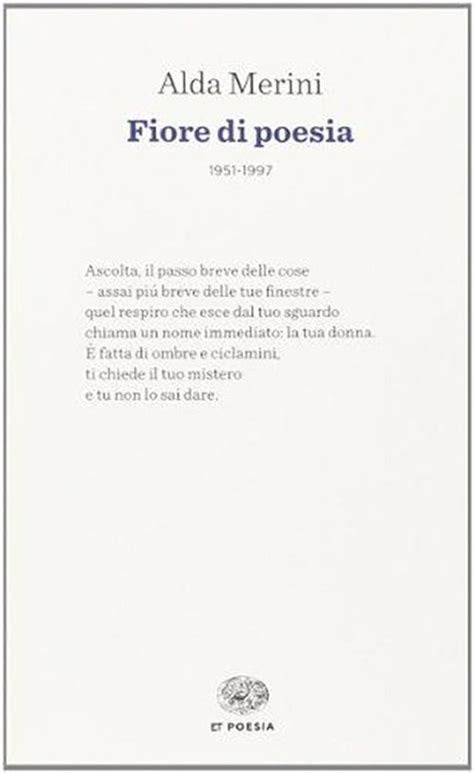 Fiore Di Poesia Alda Merini Boeken Bol