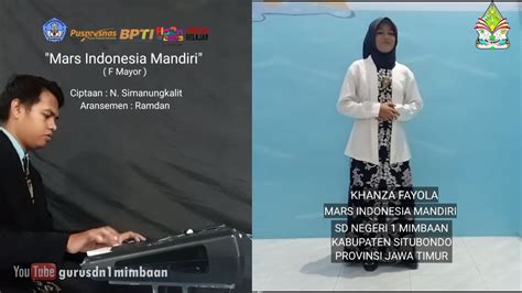 Mars Indonesia Mandiri Lagu Wajib Khanza Fayola Lomba Fls N