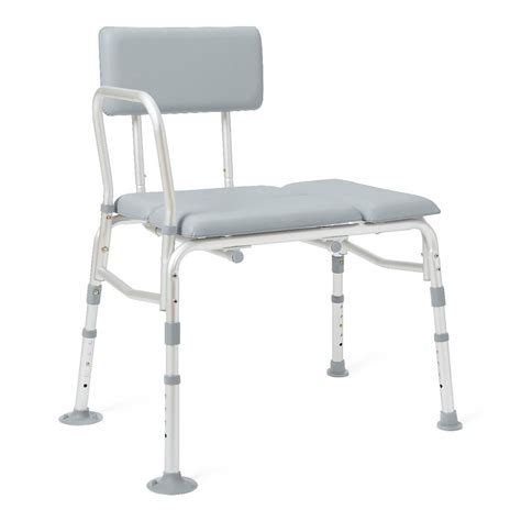 Medline Padded Transfer Bench With Back Lb Cap Ct