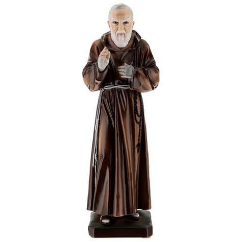 Padre Pio Statue In Marble Dust Cm Outdoor Online Sales On Holyart