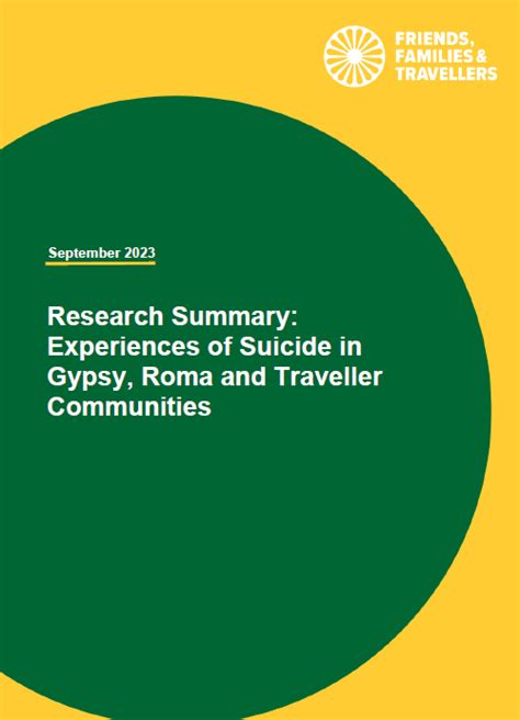 Research Summary Experiences Of Suicide In Gypsy Roma And Traveller