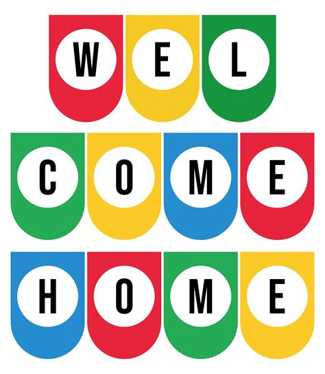 Welcome Home Banner - 10 Free PDF Printables | Printablee