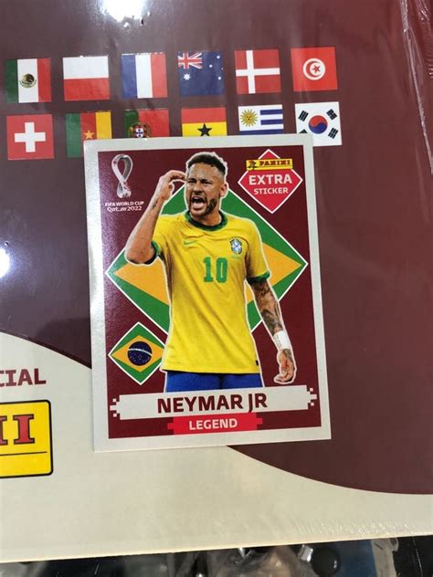 Figurinha Legend Neymar Bord Lbum Copa Cacareco Panini Nunca