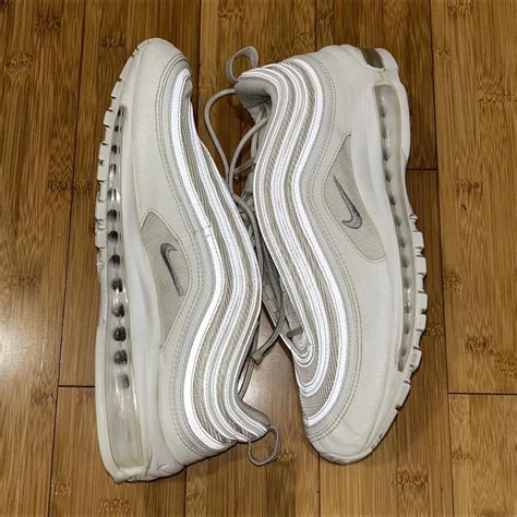 Nike Triple White Air Max 97 Size 10 8/10... - Depop