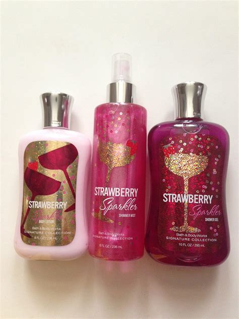 Bath And Body Works Strawberry Sparkler Shower Gel Lotion