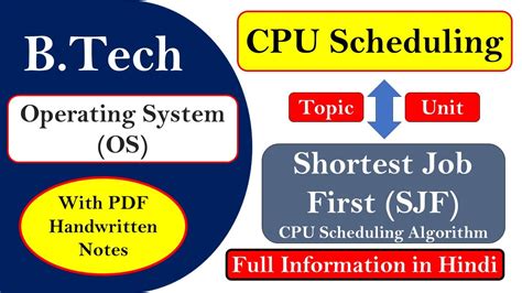 SJF Shortest Job First CPU Scheduling Algorithm With Example