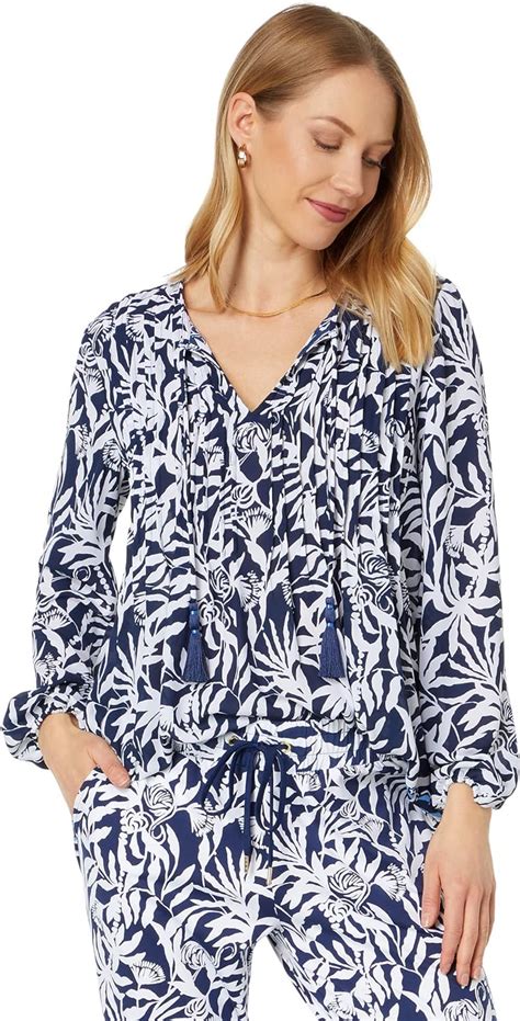 Lilly Pulitzer Marilina Long Sleeve Tunic At Amazon Womens Clothing Store