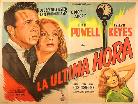 Johnny O'Clock Original 1946 Argentine Two Panel Movie Poster ...