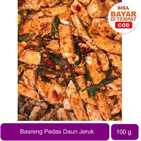 Jual Basreng Stik Bumbu Basah Daun Jeruk Basreng Pedas Gram