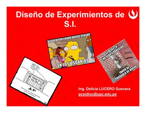 Presentaci N Del Curso Dise O De Experimentos En Si Upc Studocu