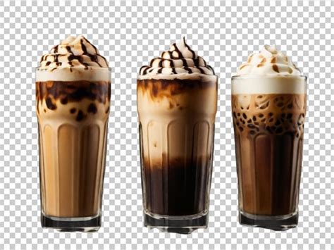 Iced Latte Coffee Png Premium Ai Generated Psd