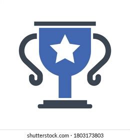 Trophy Winner Icon Vector Graphics Stock Vector Royalty Free