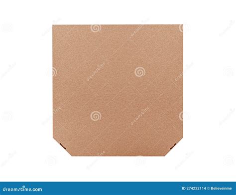 Pizza Box Isolated on White Background. Stock Photo - Image of ...