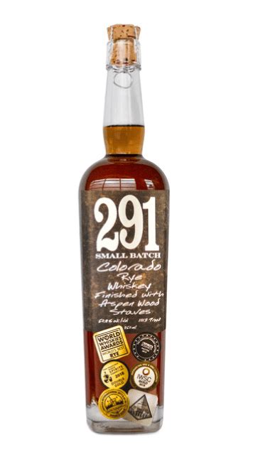 291 COLORADO RYE WHISKEY SMALL BATCH - 291 Colorado Whiskey – Waldos Drinks